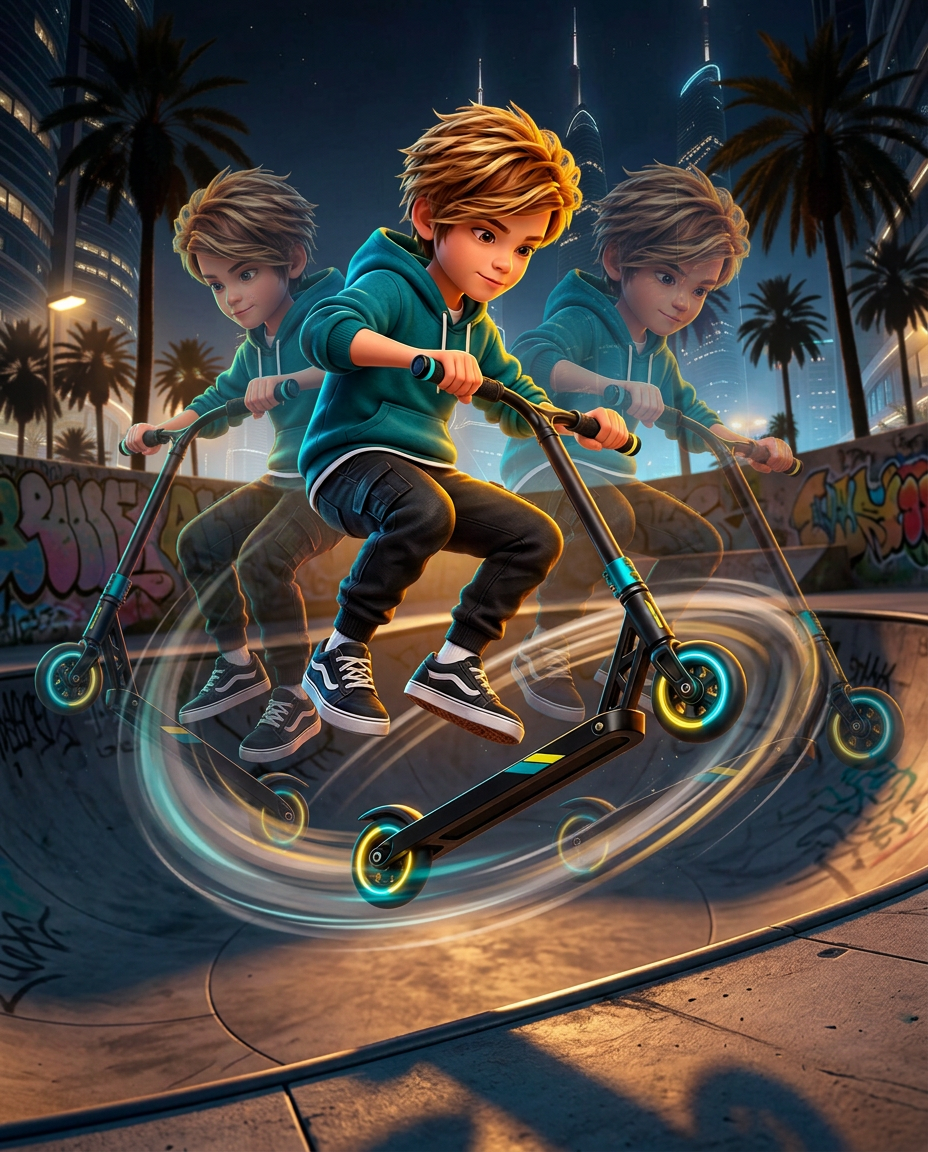 TAILWHIP, A STUDY IN MOTION collector artwork