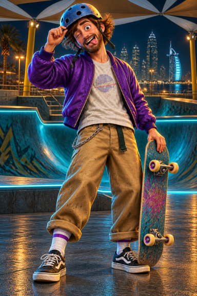 Crazy Joe — Neon Presence — CRAZY JOE in KITE BEACH NIGHT