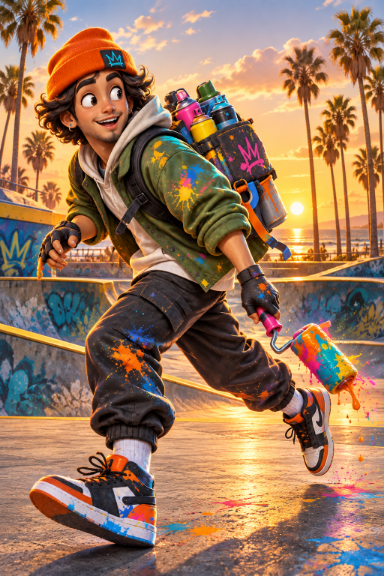 Spray Kid — Golden Rhythm — SPRAY KID in SUNSET LINES