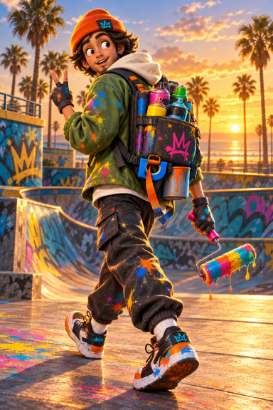 Spray Kid — Last Light — SPRAY KID in SUNSET LINES