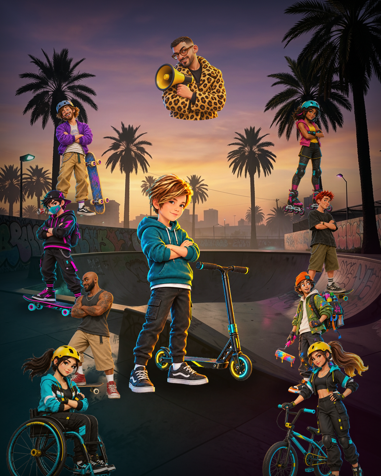 THE FULL CREW collector artwork