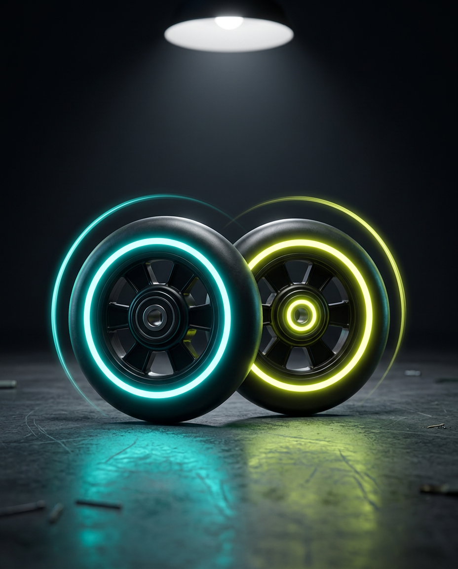 NEON WHEELS card artwork