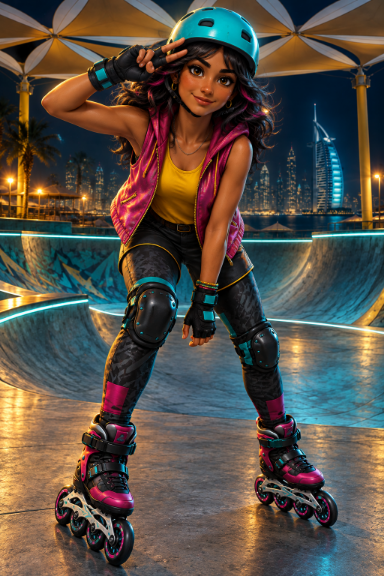 Maya — Neon Presence — MAYA in KITE BEACH NIGHT