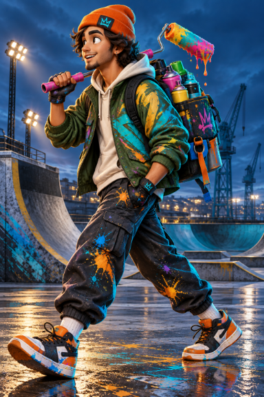 Spray Kid — The Defining Line — SPRAY KID in PRO CONCRETE